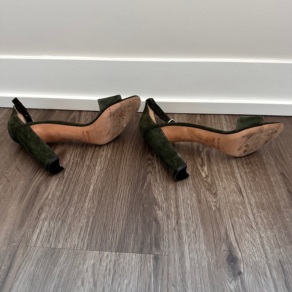 Manolo Blahnik Green Suede Sandals - Picture 5 of 5